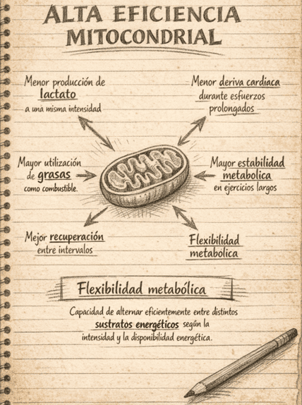 alta eficiencia mitocondrial